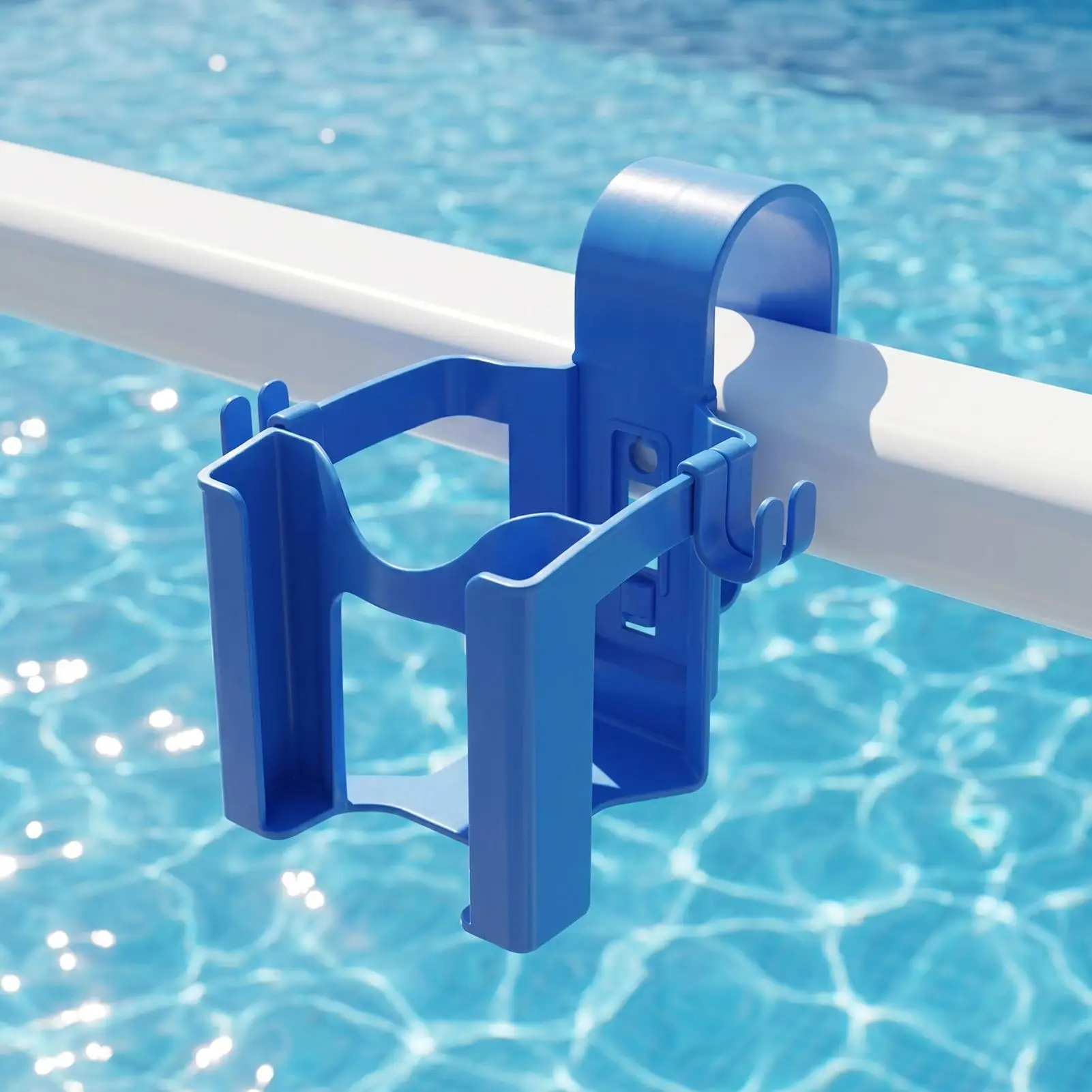 Poolside Cup Holder Detachable Outdoor Storage for Party 2 Inch Round Top Bar Table Swimming Deck Stools Backyard Patio Beach