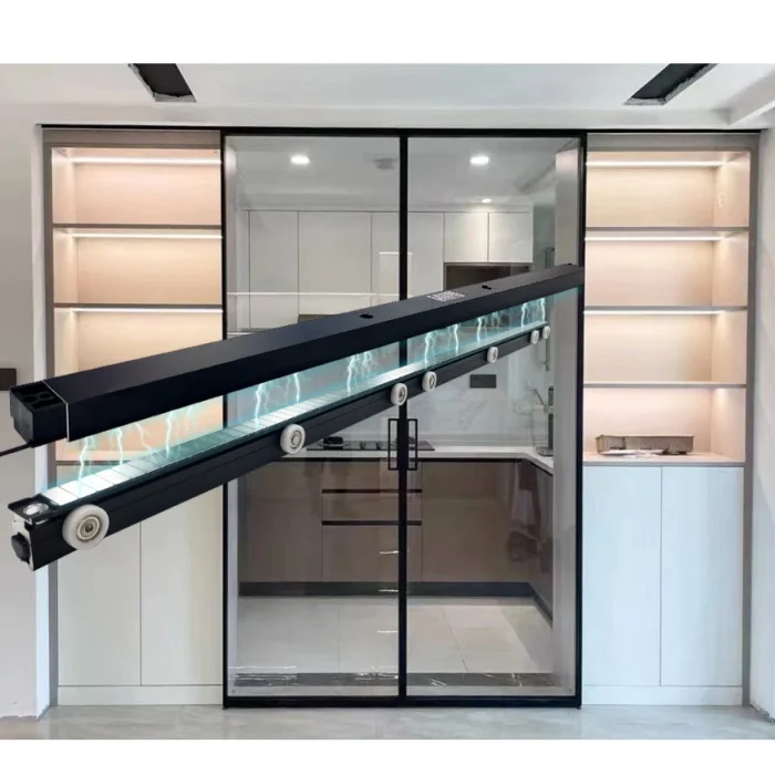 new design modern mute maglev automatic sensor sliding patio screen door system door operator automatic door close