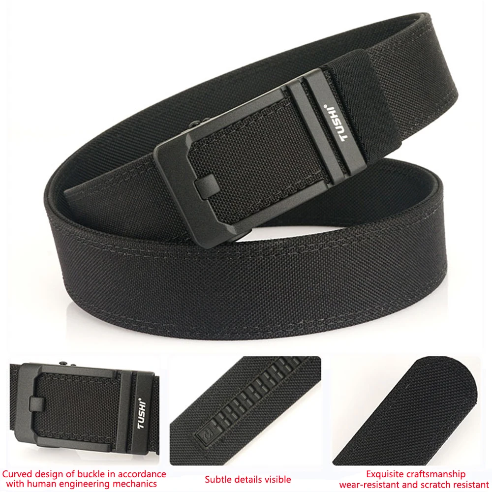 TUSHI Militär Neue Gürtel Für Männer Robuste Nylon Metall Automatische Schnalle Polizei Duty Gürtel Taktische Outdoor Gürtel IPSC Zubehör – Detail 12
