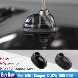 For BMW MINI Cooper S JCW R56 R55 The Black Flag Car Exterior Trim Antenna Decoration Cover Sticker Car-Styling Accessories
