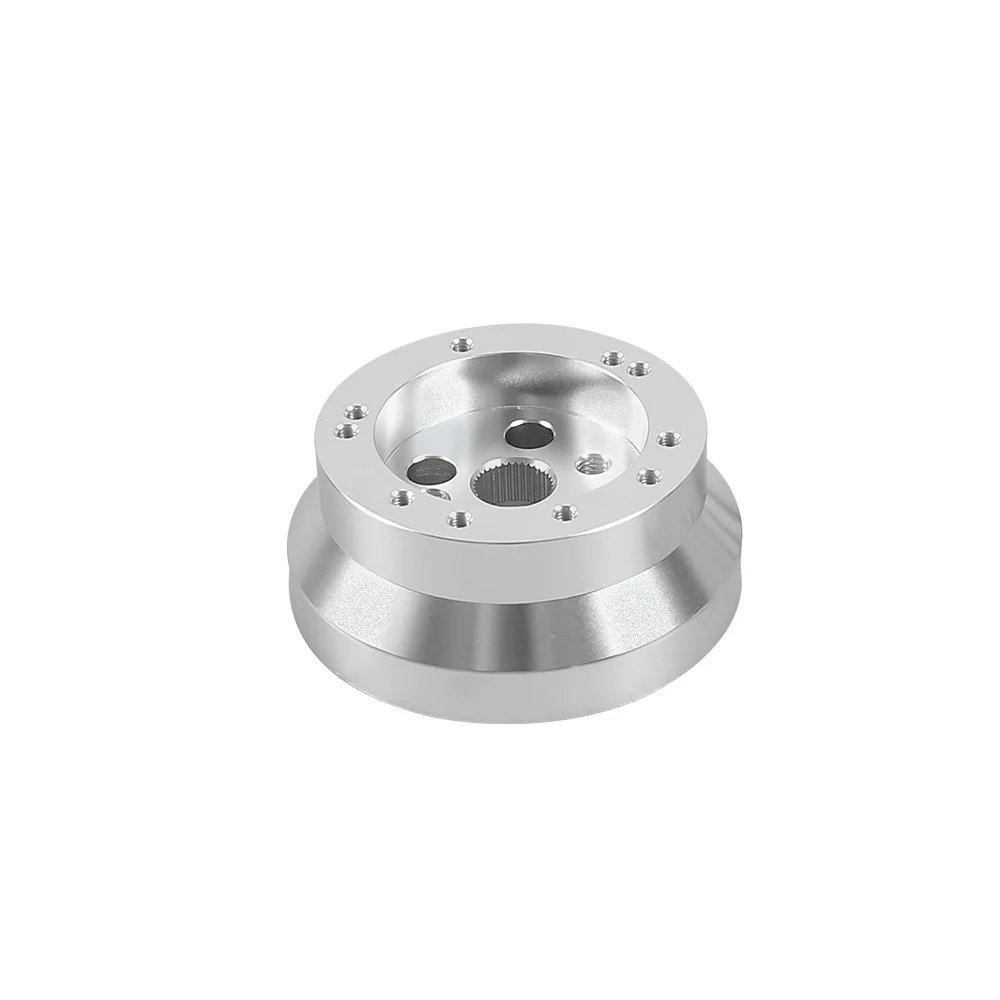 

Полированный короткий адаптер ступицы на рулевом колесе Ididit с 5 и 6 отверстиями, GM, Chevy B Silver