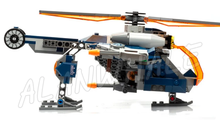 506pcs Super Fighter Revenger Giant Helicopter Drop Leviathan Stud-shooting Flyer 11507 Building Block Toy Compatible With Model