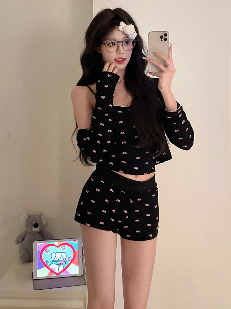 

Sexy Pure Desire Tee-piece Strap Bra Pad Spwear Women Summer Ice Silk Tead Wearable Home Clothes Spring Autumn