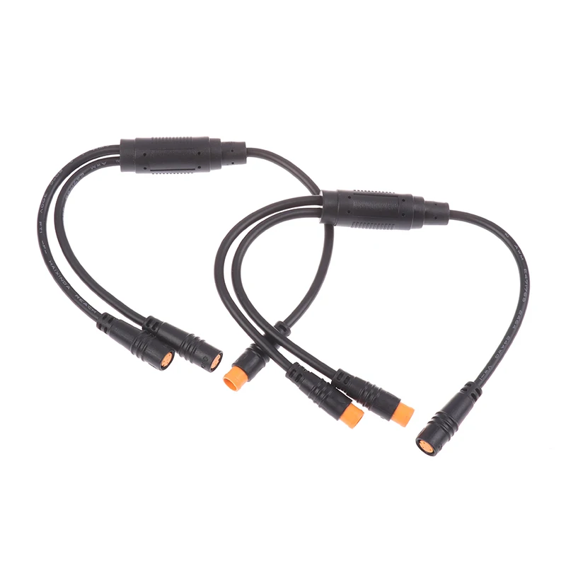 كابلات توصيل Y-Splitter 1T2 3 دبوس مقاومة للماء لأجهزة استشعار إشارة الدراجة الإلكترونية: أجزاء سلك للدراجات البخارية الكهربائية BAFANG والدراجات