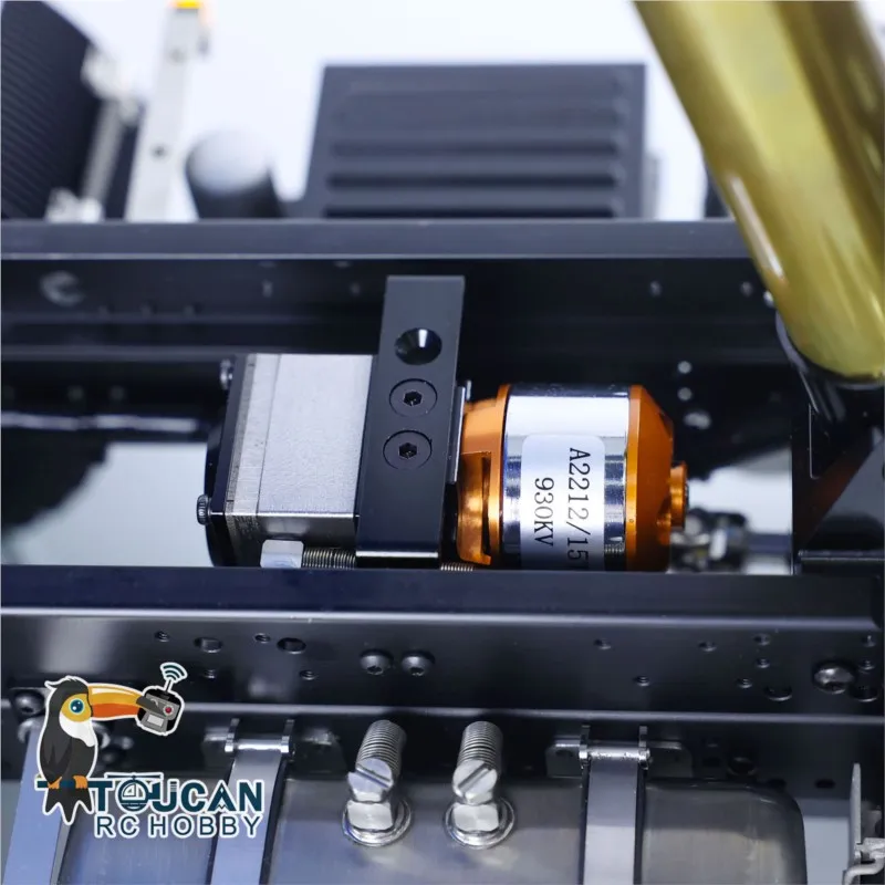 6x6 LESU 1/14 RC Hydraulic Dumper Truck 3Axles RTR Metal Remote Control Tipper Car Light Sound Toy Gift TOUCAN HOBBY THZH1685