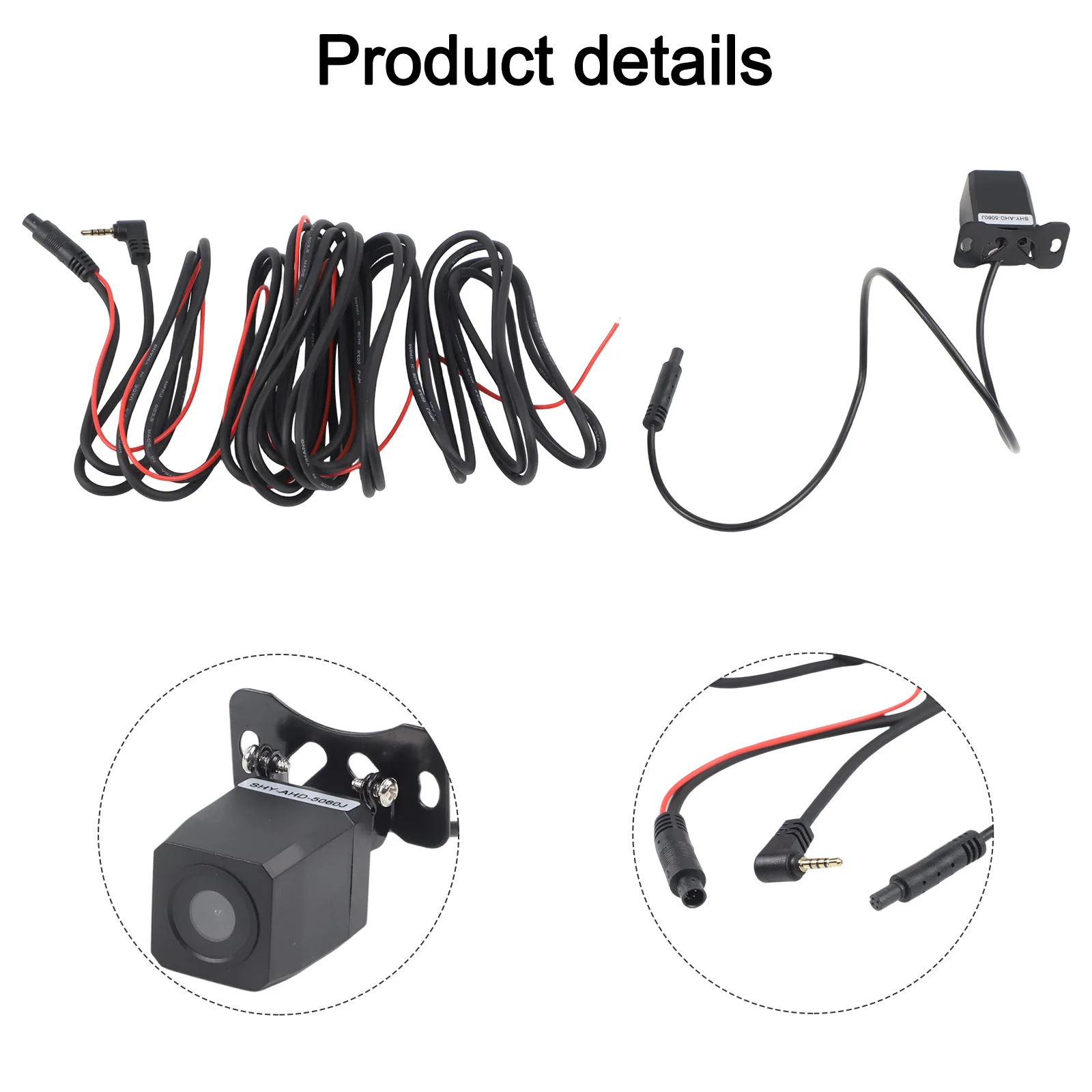 Auto Parking Rear View Camera with 4 Pin Connector for DVR 12V Voltage AHD 1080P Resolution Suitable for Wide Range of Cars