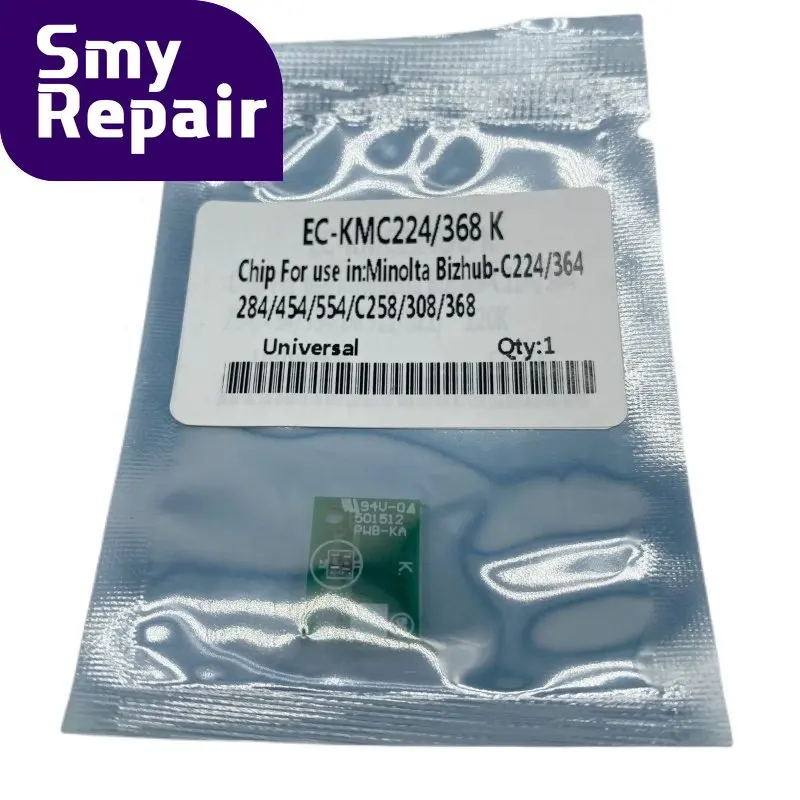 Chip de tambor para Konica Minolta, peças de impressora copiadora cor preta, BH C220, C280, C360, C7722, C7728, C224, C284, C364, C454, C554, 1Pc