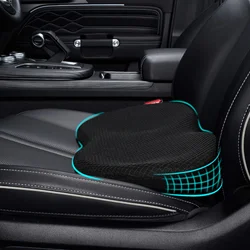 1PC Car Seat Cushion, Multi-Use Memory Foam Car Lower Back Support Pad for Driver Lumbar Support Pillow for Car Back Pain Relief