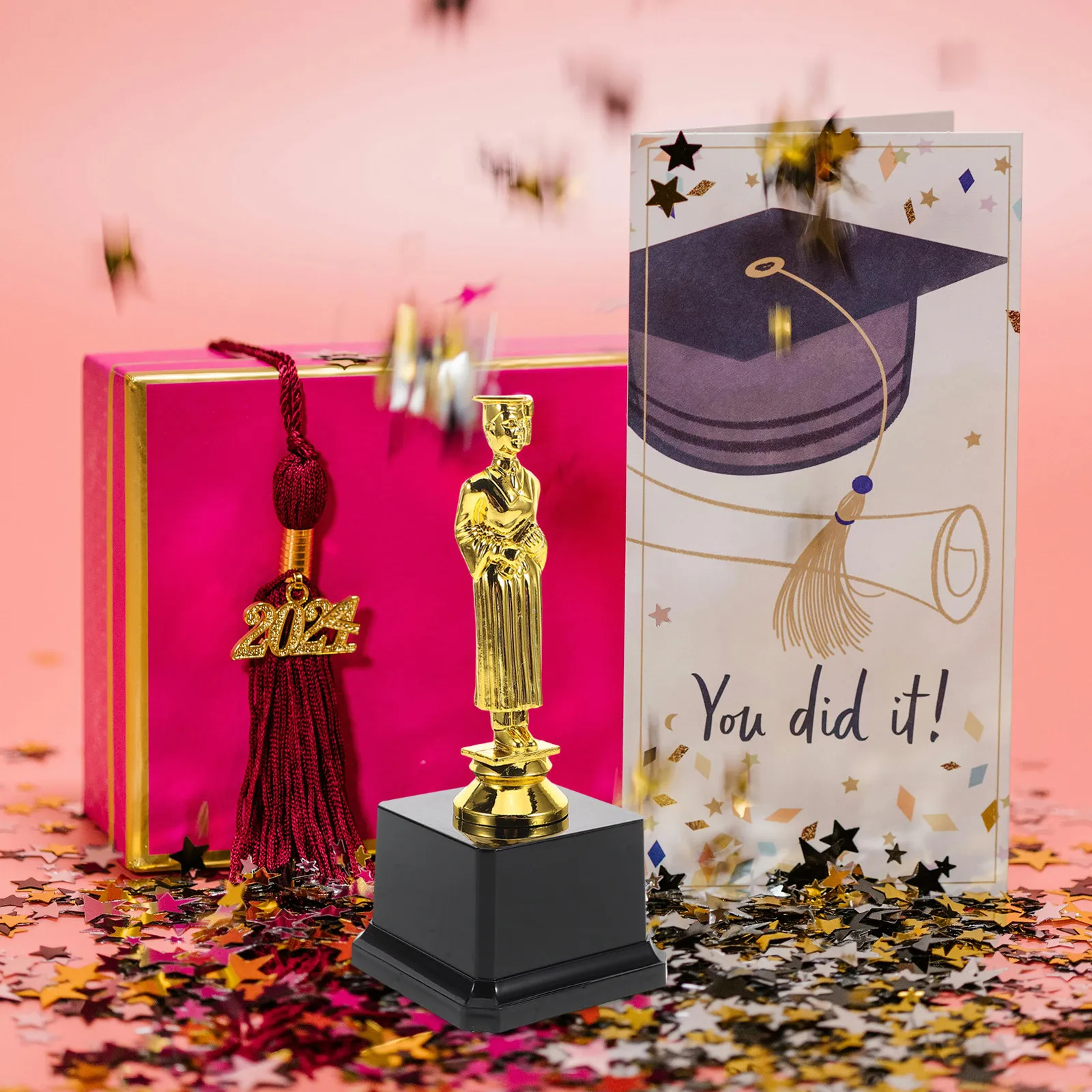 

Graduation Trophy for Phd Graduate Small Plastic Achievement Award Funny Recognition Gift for Graduation Party Supply School