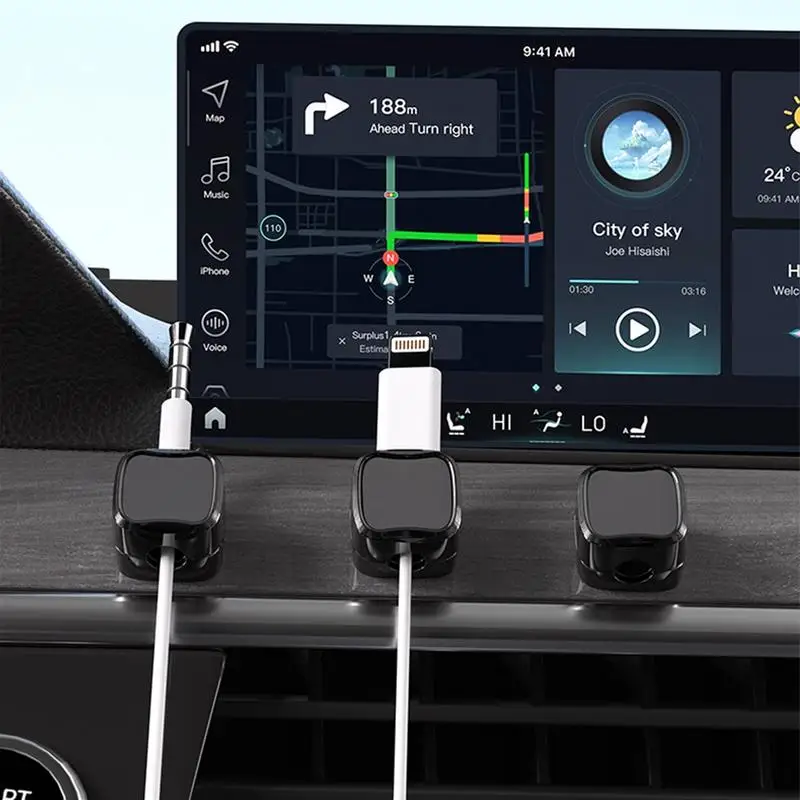 Magnetic Cable Clip Cord Holder Adhesive Wire Holder Keeper Organizer For Home Workplace Under Desk Cable Cord Management