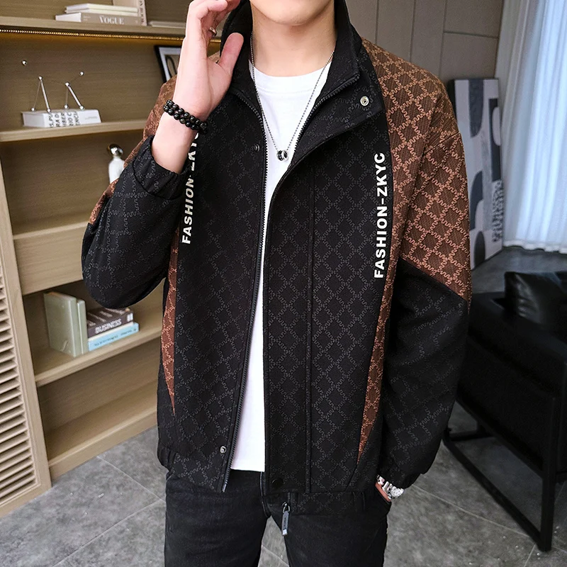 

High Quality 2023 New Spring Autumn Men's Casual Jackets Hip Hop Streetwear Windbreaker Youth Outdoor Loose Coats Zipper Clothes