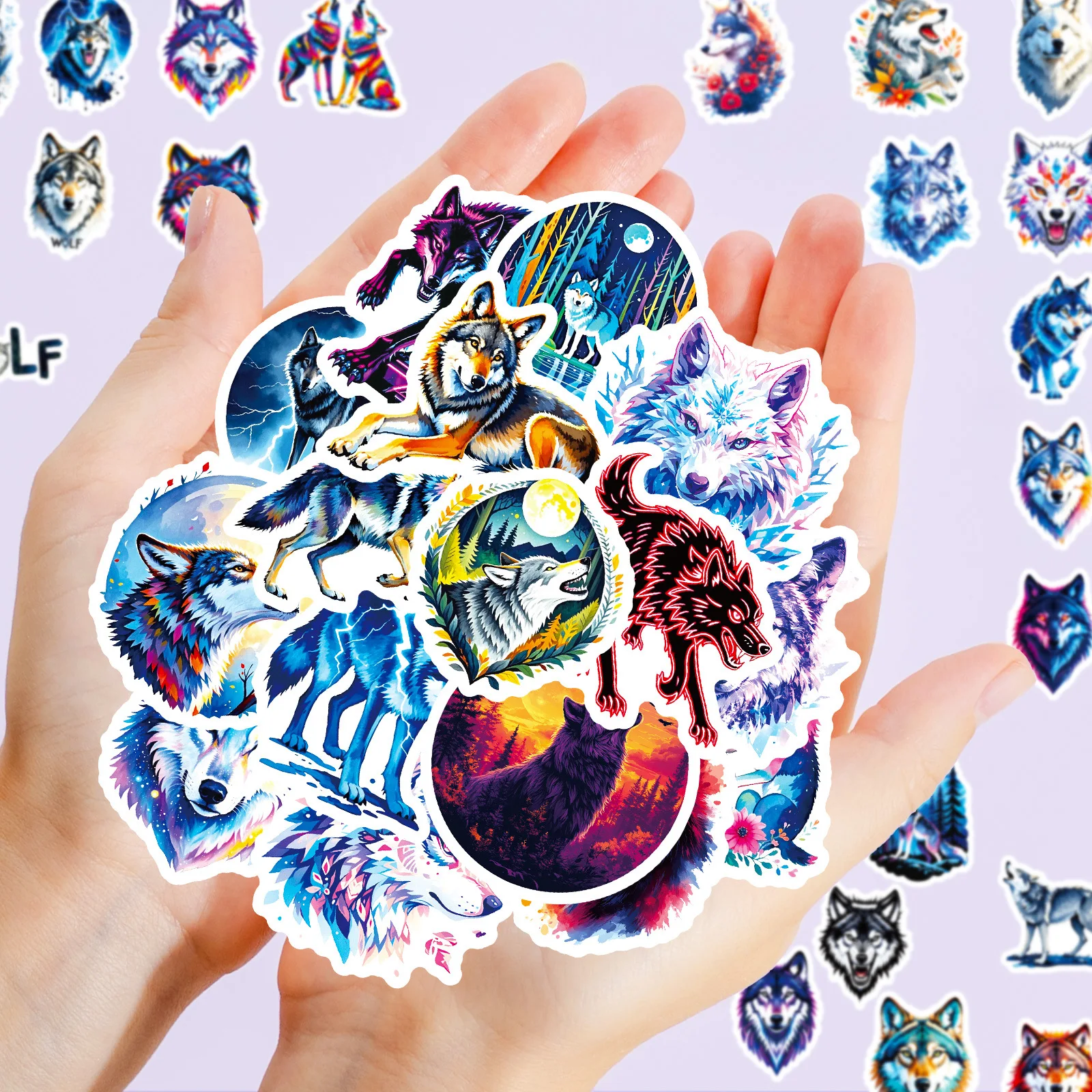 

10/30/56PCS Wolf Ornamental Sticker Pack Stylish Graffiti For Phone Bottle Scrapbook Travel Bag DIY Aesthetic Decals Creative