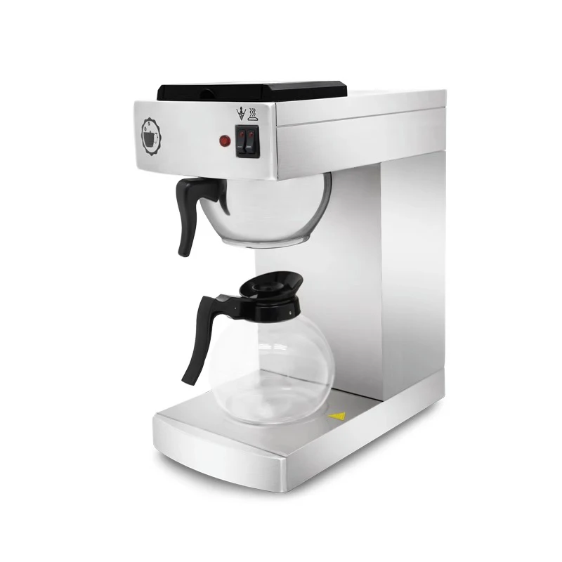 Mesin kopi tetes otomatis, pembuat teh kopi Amerika, mesin ekstraksi Susu gaya Hong Kong komersial, penyaring tetes