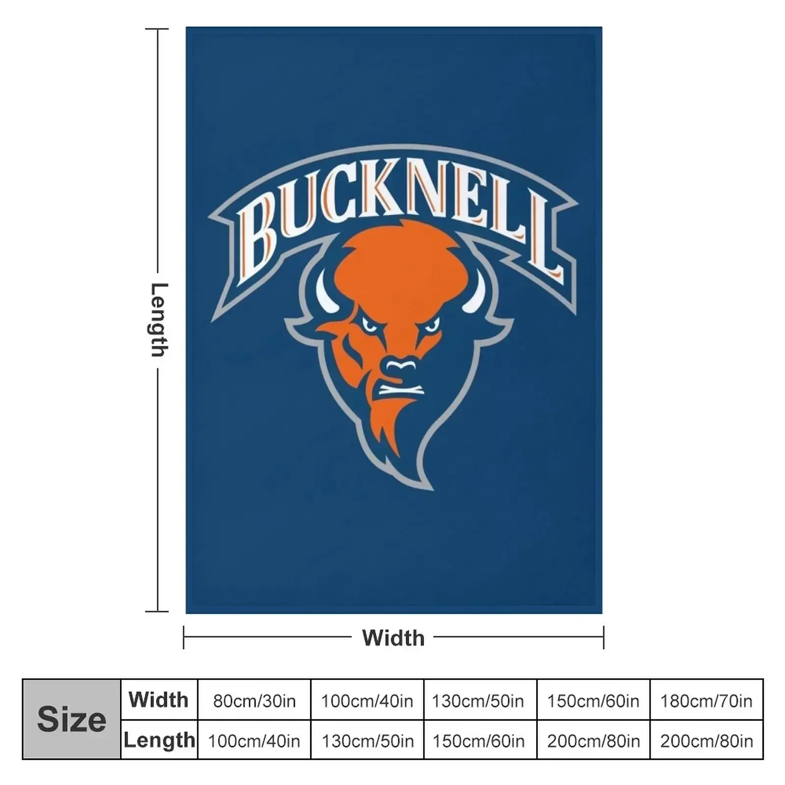 Bucknell Bison Throw Blanket for sofa Plaid on the sofa Luxury Throw Loose Blankets