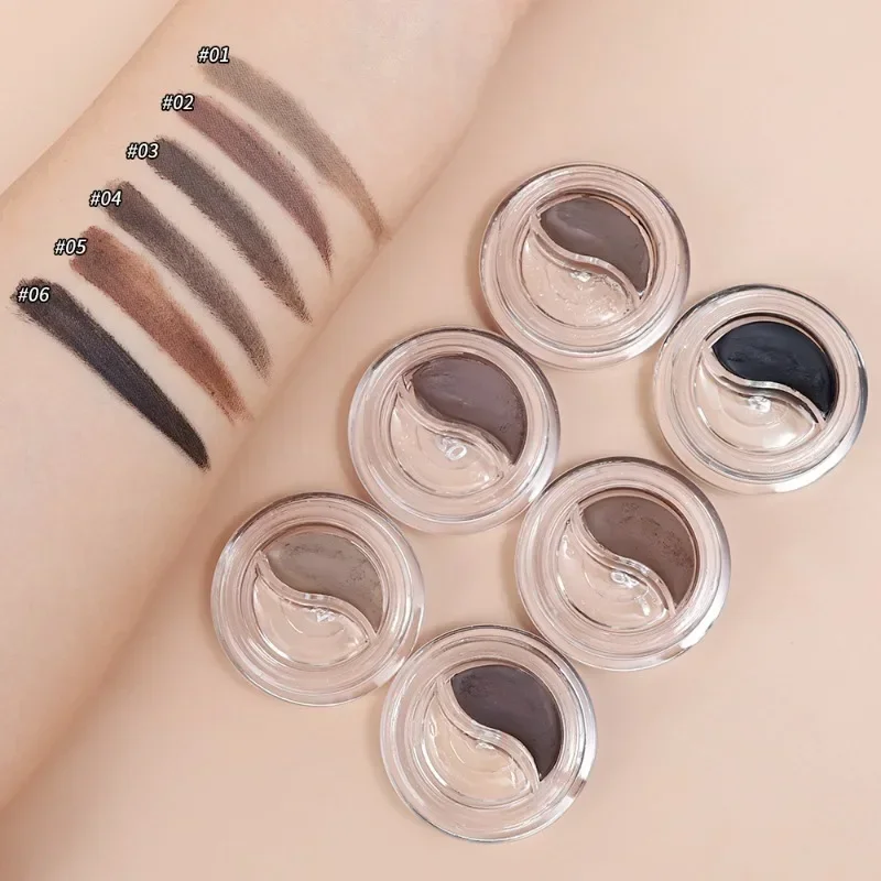 Multi-function Dye Eyebrow Cream with Brush Wild Brow Styling Soap Waterproof Lasting Eyebrow Shaping Gel Set Makeup Cosmetics