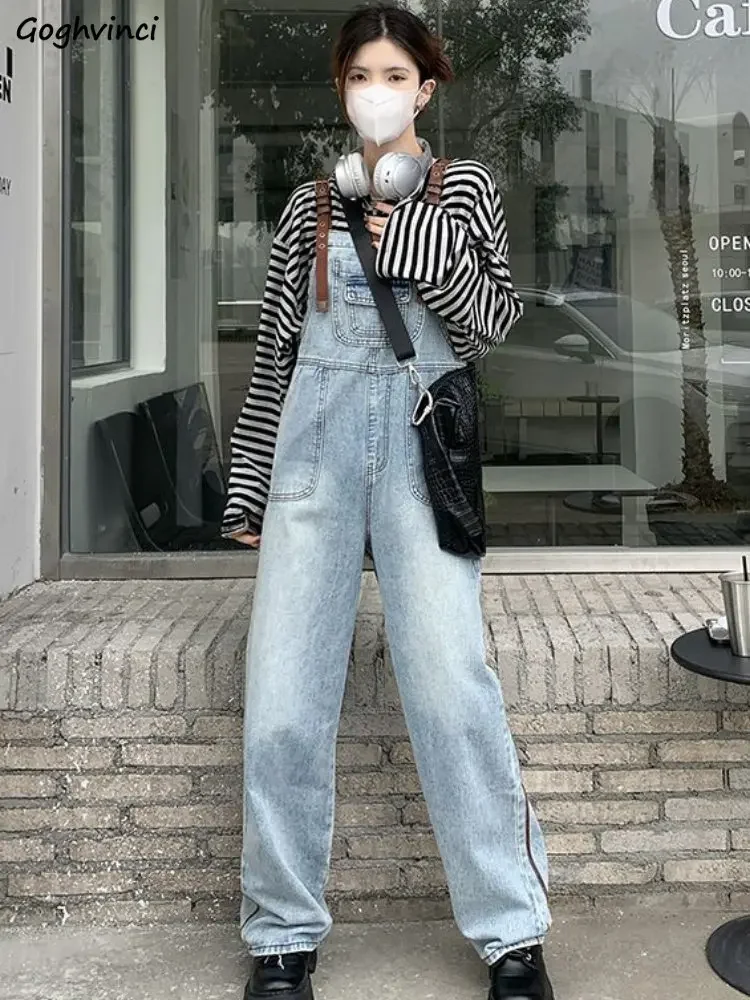 

Джинсовые комбинезоны женские лоскутные нежные винтажные свободные уличные повседневные шикарные весенние комбинезоны в стиле Харадзюку с высокой талией универсальные для подростков популярные