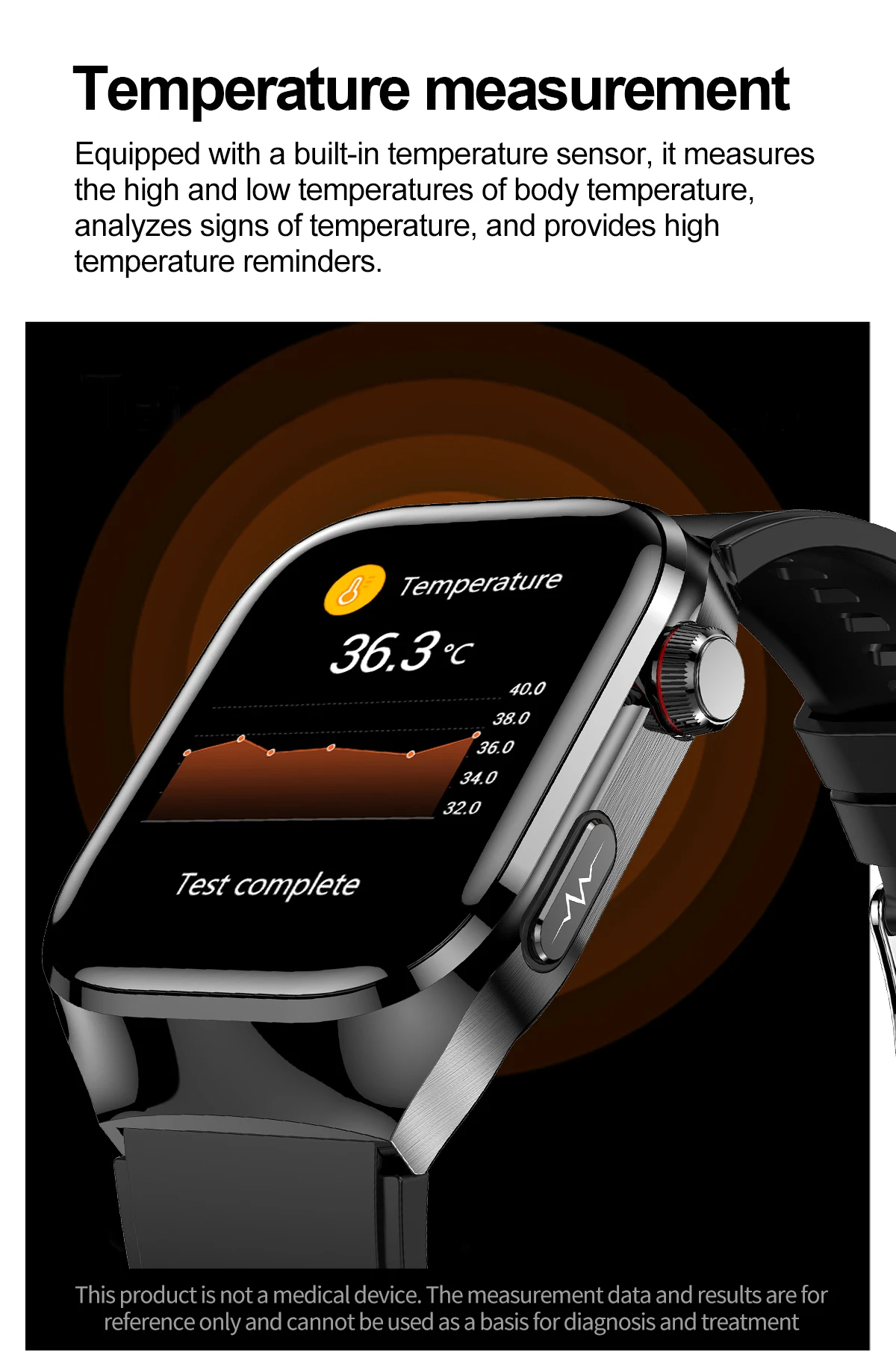 Neue Präzise Herzfrequenzmessung Smartwatch für Männer EKG Blutdruck Lipide Harnsäure Bluetooth-Anruf Gesundheits-Smartwatch Armband – Detail 16