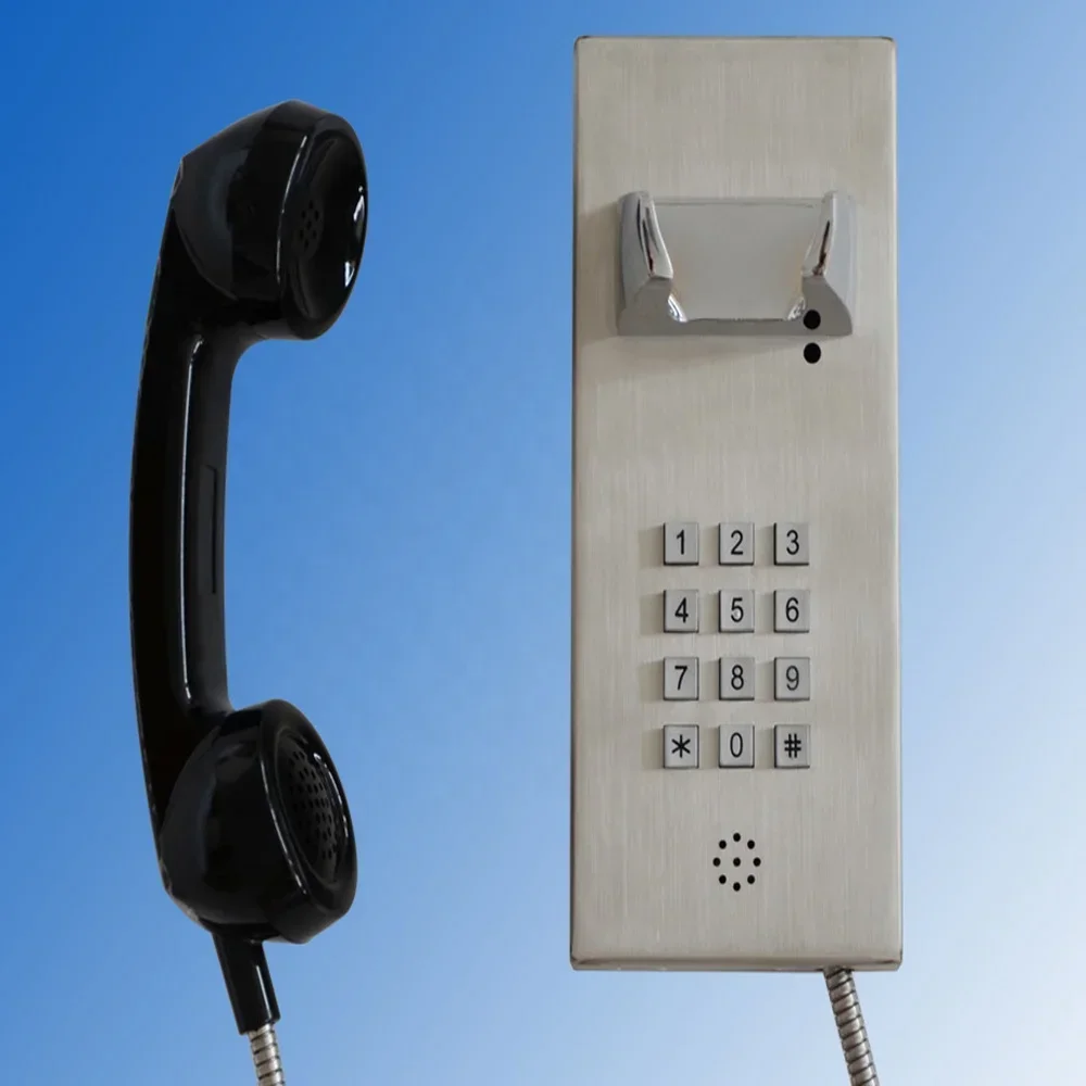 OEM Service Stainless Steel Jail Telephone Campus Public Wall Mounted Defender Prison Telephone Factory Price