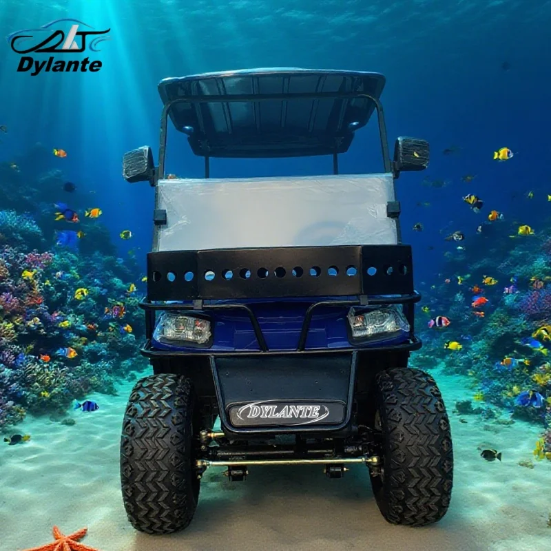 

2025 Индивидуальный внедорожный 2-местный 60 В/72 В литиевый аккумулятор охотничий багги лучшая электрическая тележка для гольфа с алюминиевыми колесами оптом