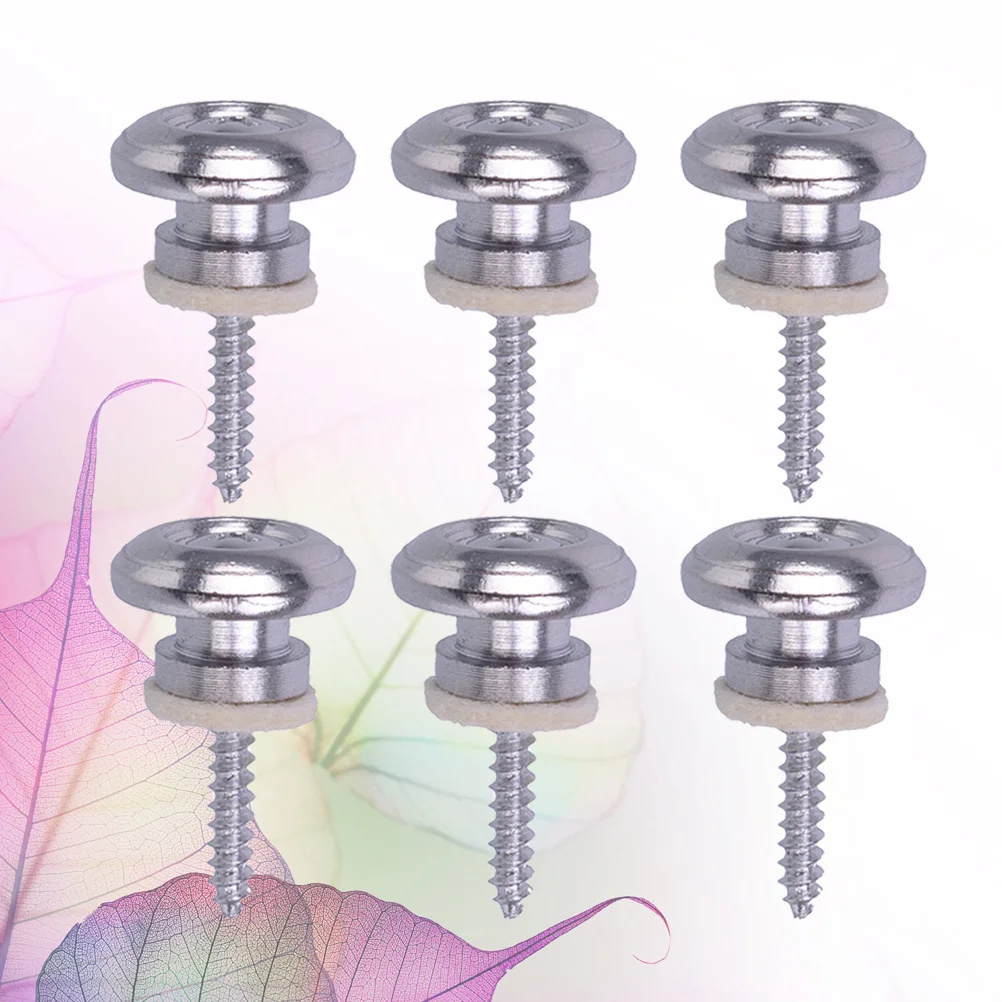 

7 Pcs Straps Locks Guitar Input Screw Belt Bolt Folk Buckle Accessories Acoustic Fixator