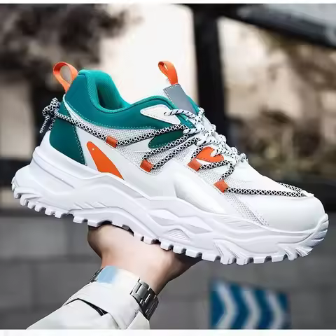 2024 Wandelschoenen Mesh Lichtgewicht Schoenen Sok Laodiechao Schoenen Met Dikke Zolen Voor Heren Sneaker Кросовки Мужские