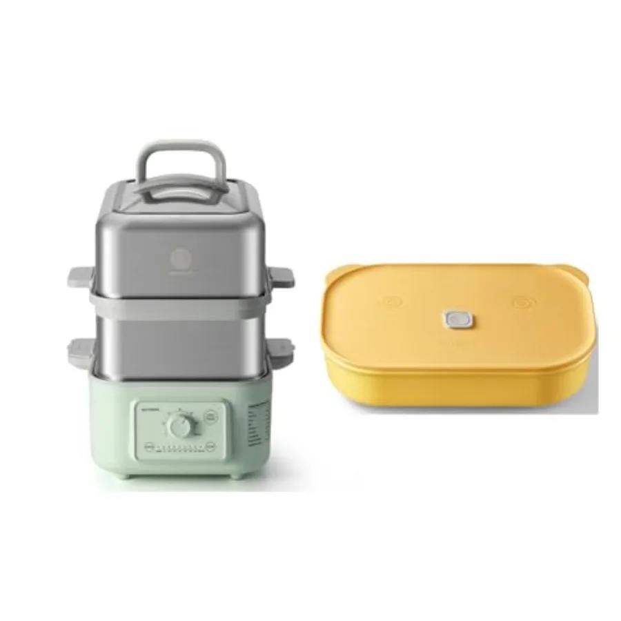 Buydeem G52 10.6 Quart Electric Food Steamer Bundle With CT3008 Ceramic Food St…