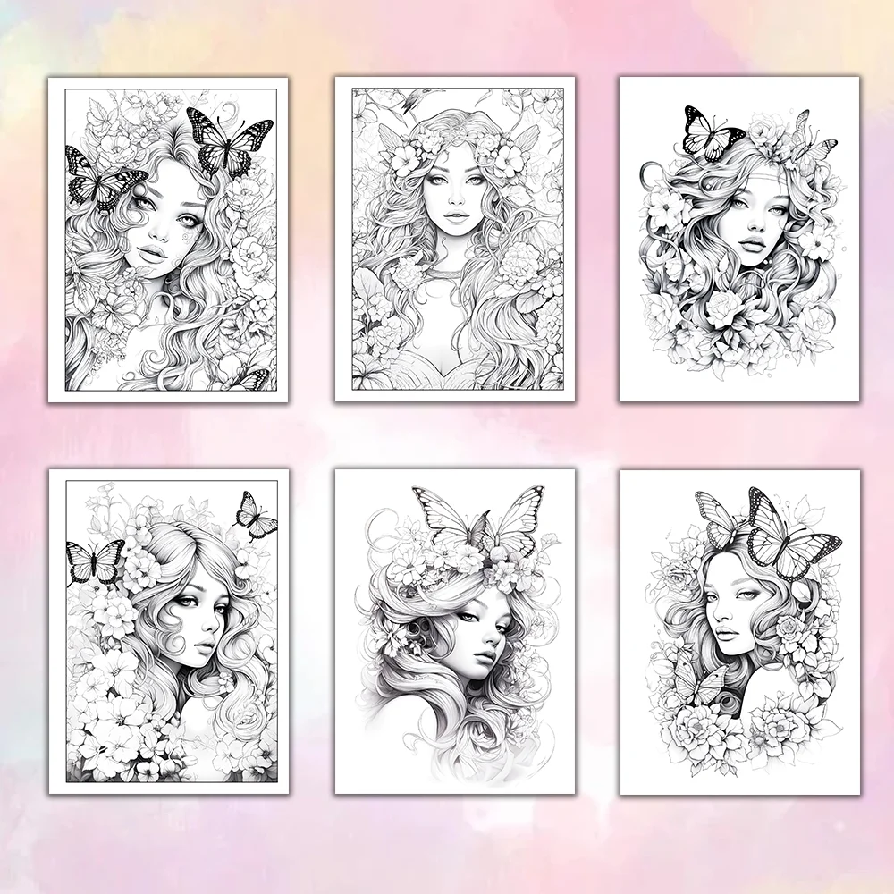 1pc, Adult coloring book, Teenagers coloring book, 30 different patterns, 100gsm thick paper, relieve stress, birthday gift