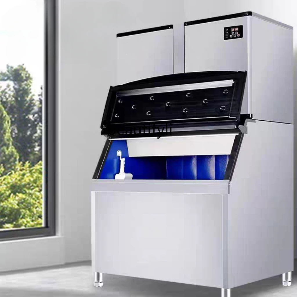Commercial ice machine, milk tea shop capacity fully automatic 1000kg1500lb KTV