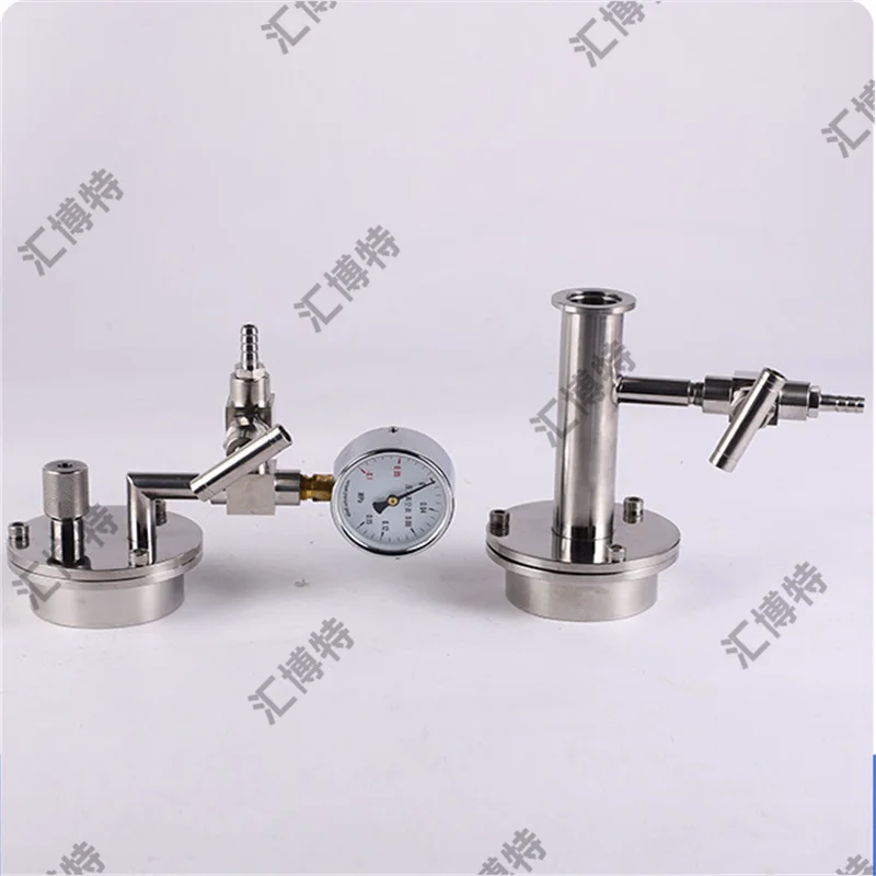 Stainless steel tube furnace flange, quick removal of quartz corundum fittings