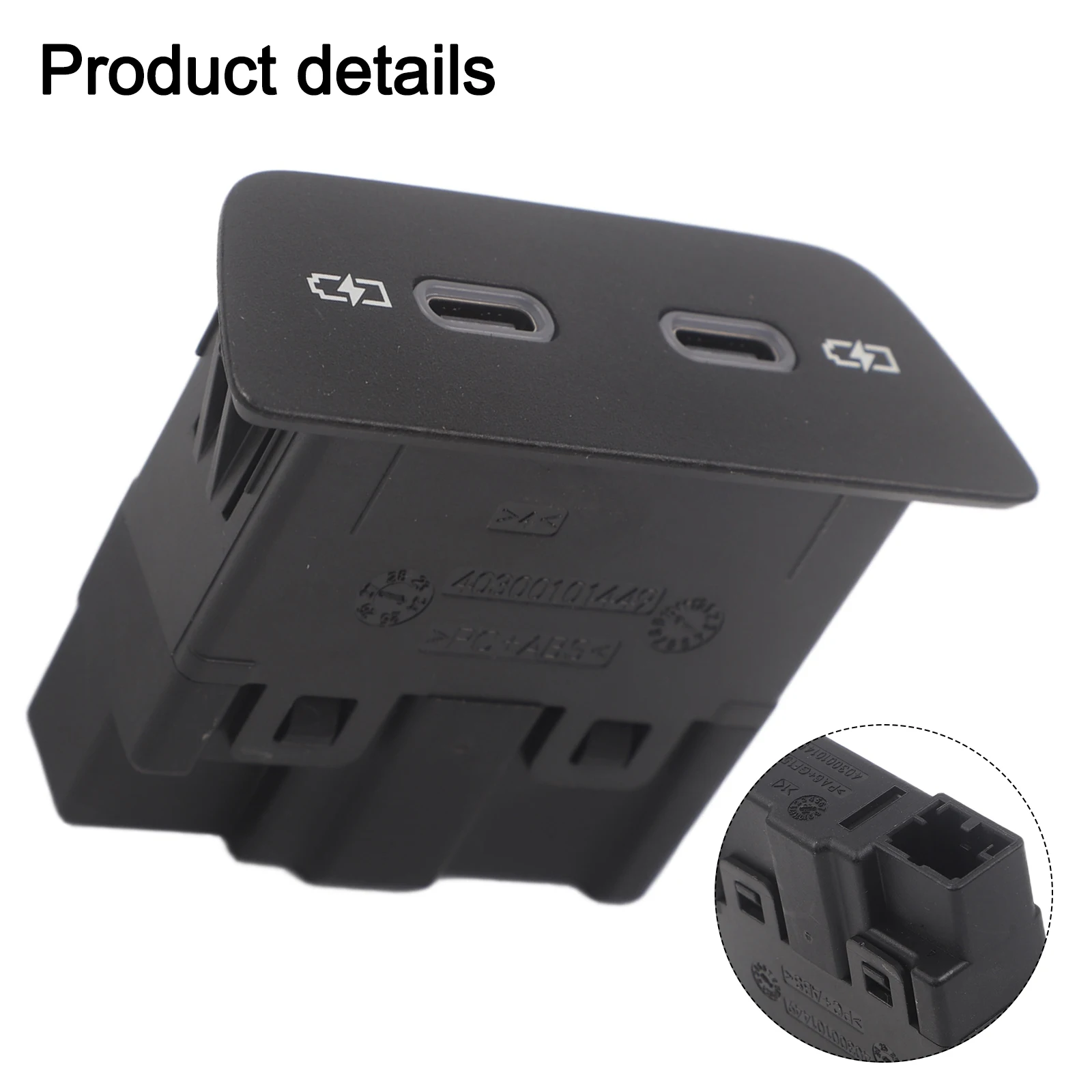 Assured USB C Charging Interface Compatible with Various Models Including For Polo For Golf Series For ID3 MK8