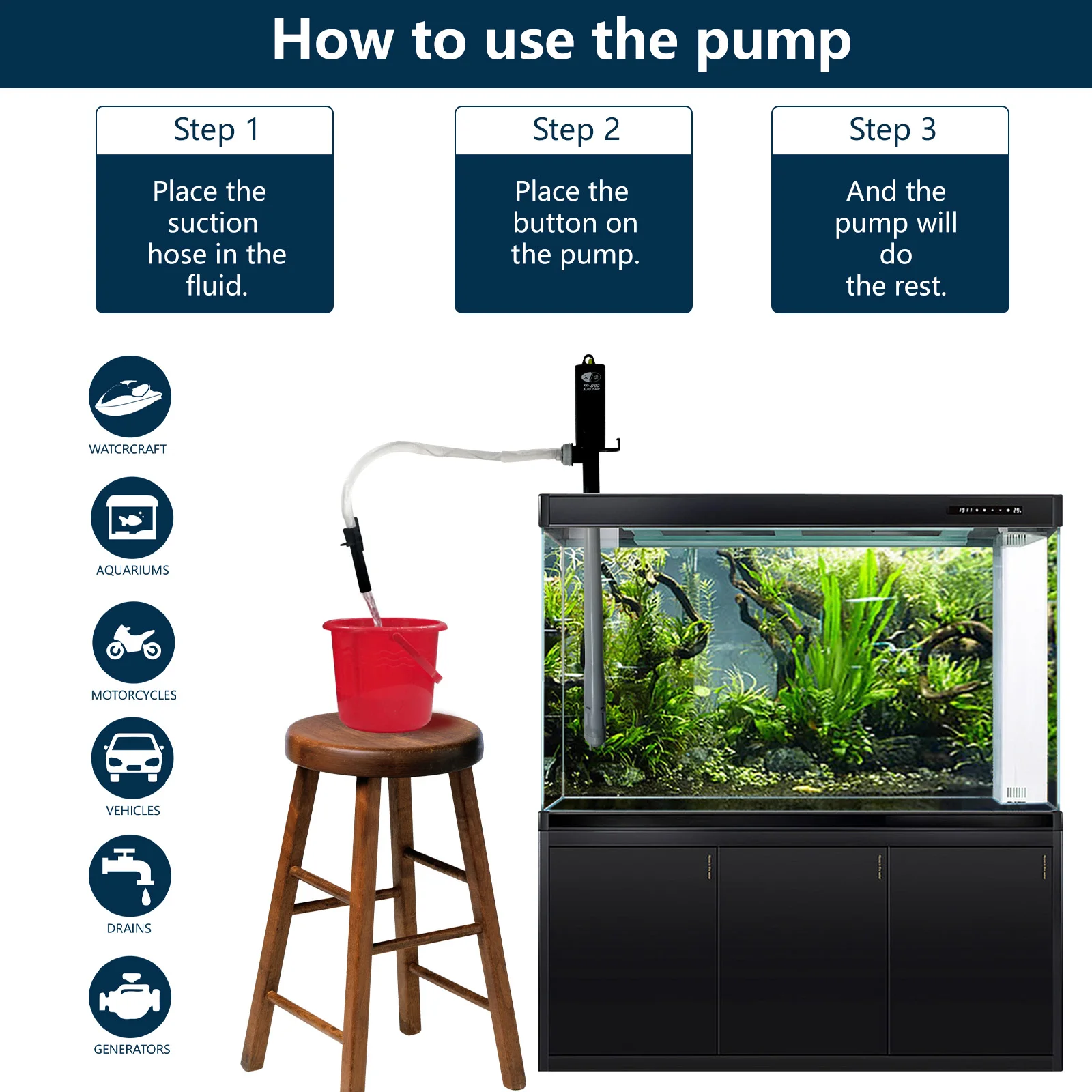 Portable Liquid Transfer Oil Pump  Battery Operated Liquid Transfer Pump with Auto-stop Sensor 2.4 Gallons Per Min