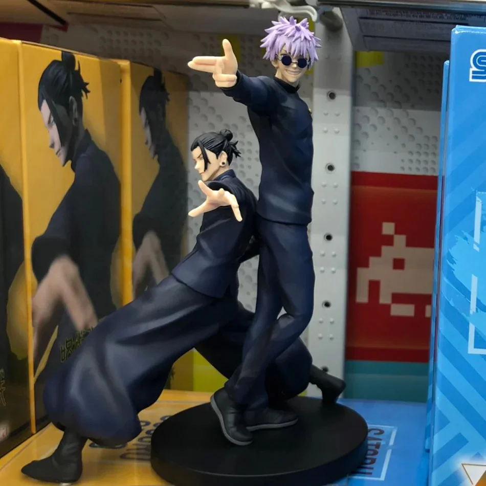 17cm Jujutsu Kaisen Anime-Figur - Gojo Satoru Actionfigur PVC Sammlermodell Spielzeug Stehende Statue Geschenk für Kinder