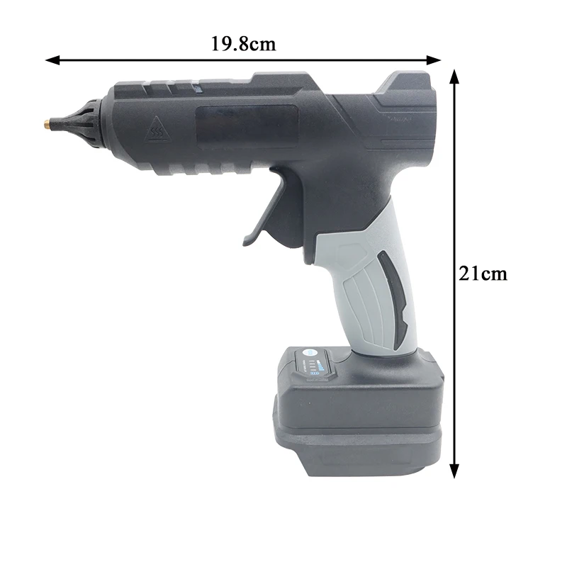 Pistola per colla a caldo Cordless per uso domestico 11mm Stick di colla per Dewalt per Milwaukee per Makita per Bosch per batteria al litio del diavolo 18V