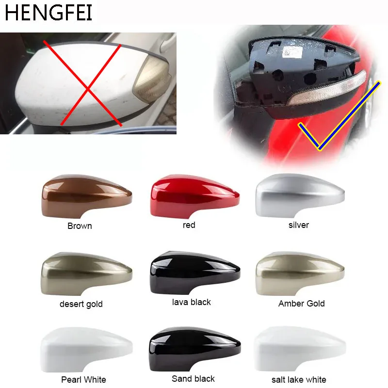 Car Accessories For Ford Kuga EcoSport Rearview Mirror Cover Lid Case Shell