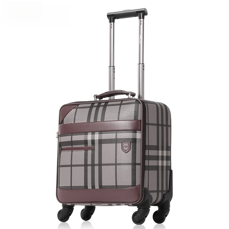 Trolley case Multiwheel PVC leather sub boarding Password case suitcase travel case travel bag luggage