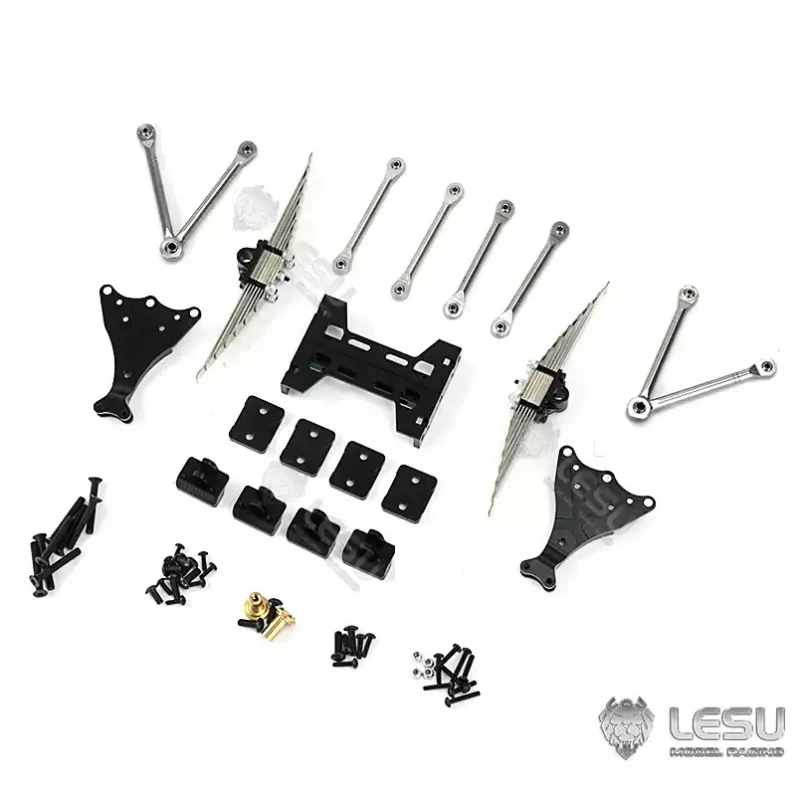 Lesu Modell Aktualisiertes Federungskit Pneumatische Ersatzteile für 1/14 RC Tamiya Man Hydraulische Traktoren Anhänger Ferngesteuerte LKWs RC-Autos – Detail 2