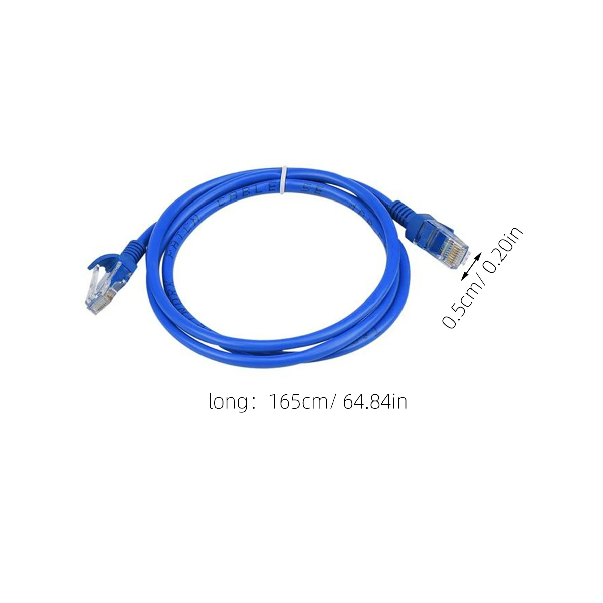 

Flexible Network Connection Cable Wide-Diameter High-Speed Cord Fray Resistant Durable Self-Adhesive Reusable Cable
