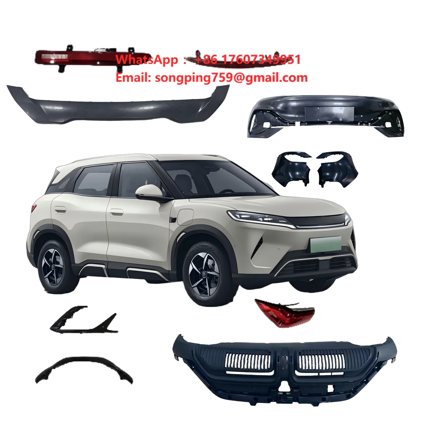 Factory Direct Car Front Bumper Retainer Brackets Left Right for BYD ATTO 3 Exterior Accessories