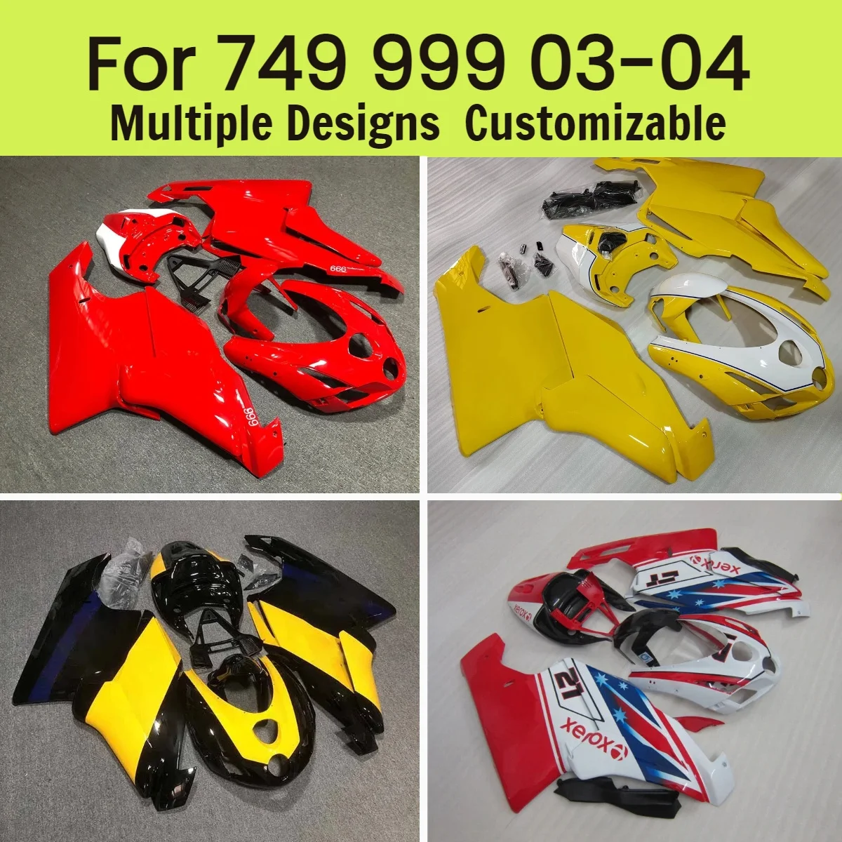 

Комплект обтекателей для мотоцикла DUCATI 999 2003-2004 (полный комплект обшивки кузова)