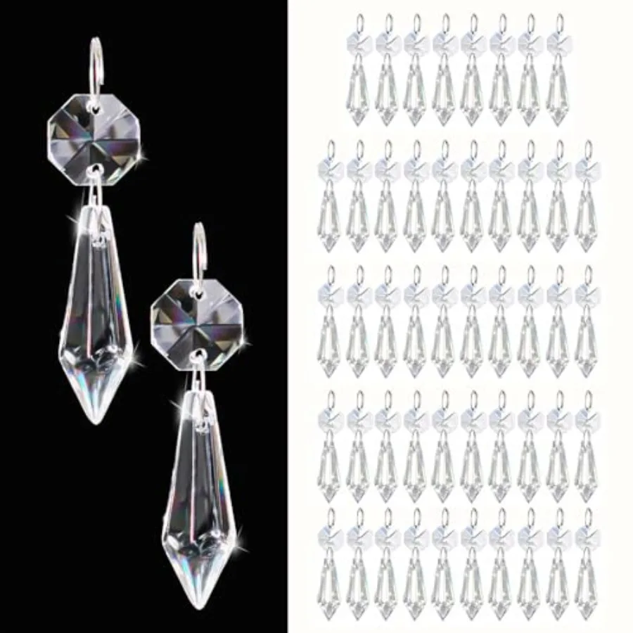 PCS Premium Clear Crystal Teardrop Prism 2.4