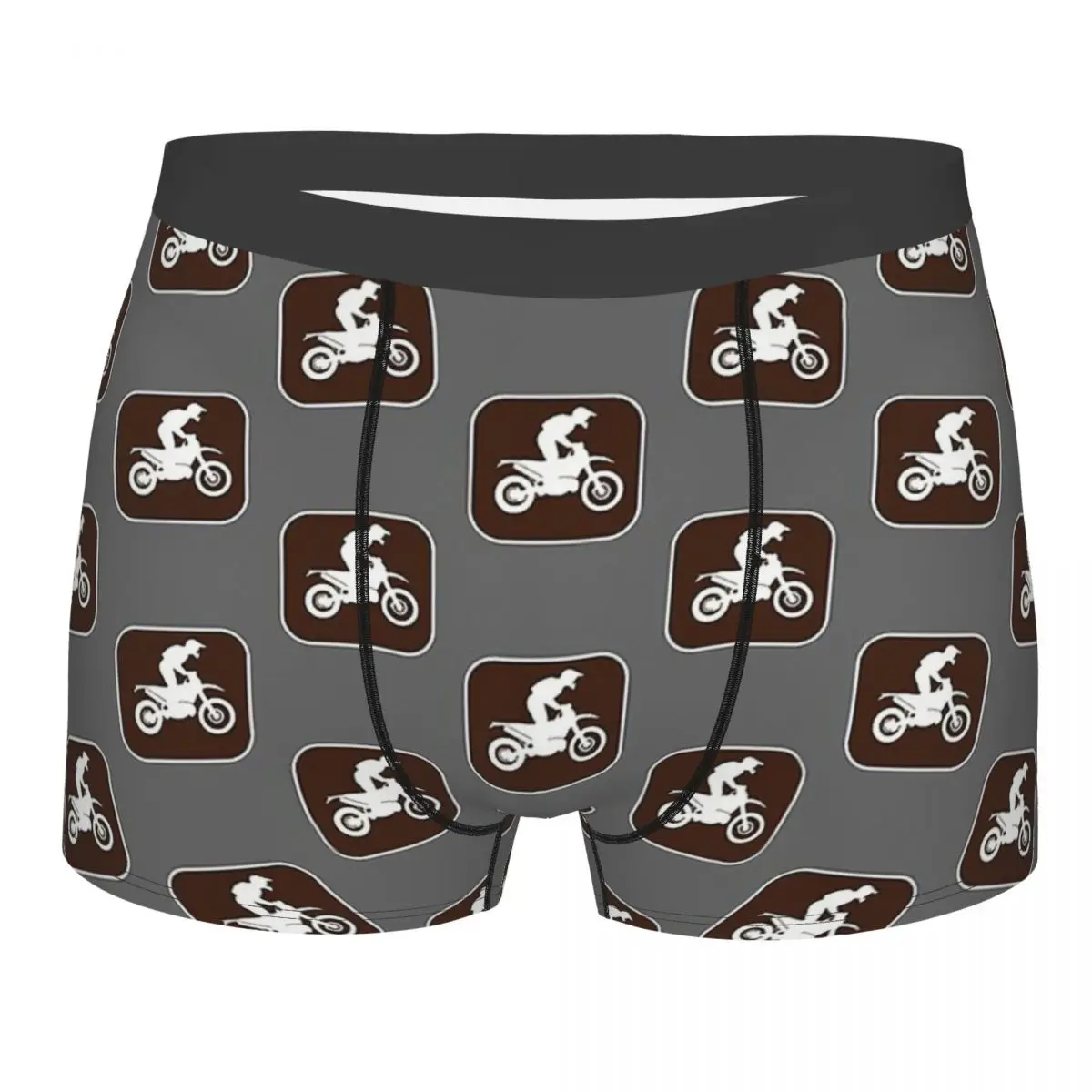 Bike Biker Cycle Bicycle Racing Trail Rider Icon Underpants Homme Panties Male Underwear Ventilate Shorts Boxer Briefs