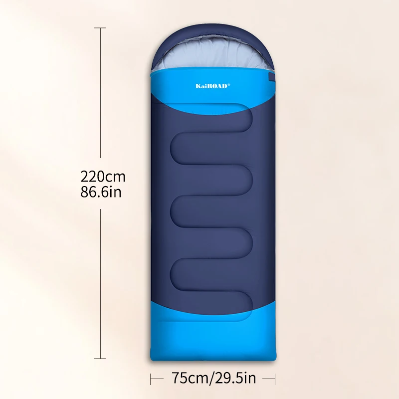 حقيبة نوم للخريف والشتاء للبالغين، خفيفة الوزن للاستخدام الفردي في الهواء الطلق، لحاف سميك ثنائي الغرض للنظافة #2