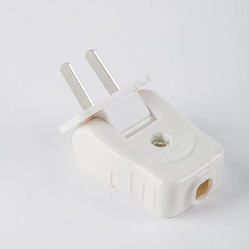 1PCS  Home Socket DIY Accessories 180 Degree Rotary Power Plug American Connection With Two Flat Foot Joint