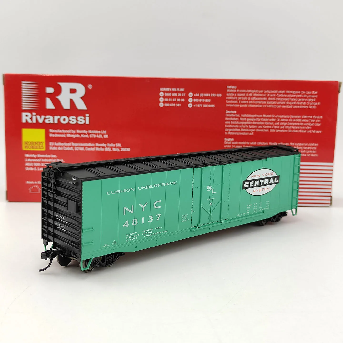 Diecast HO 1:87 Scale Rivarossi HR6635D Railway Carriage Alloy Car Model