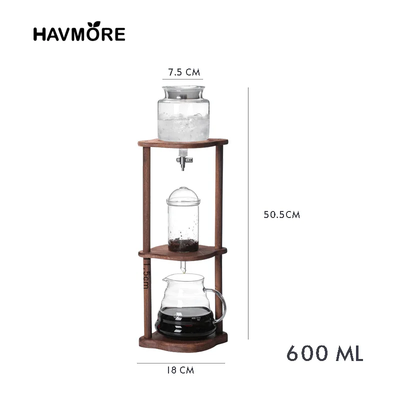 600Ml Klassieke Cold Brew Koffie Ijskoffiezetapparaat Espresso Koffie Infuus Pot Gespecialiseerde Barista Accessoires