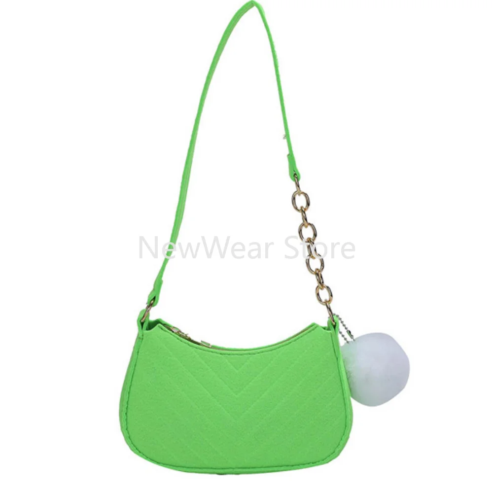 Fashion Women Handbag Solid Color Casual Mini Underarm Bag Female Chain Shoulder Pouch Hot Sale Ladies Leather Tote Bag