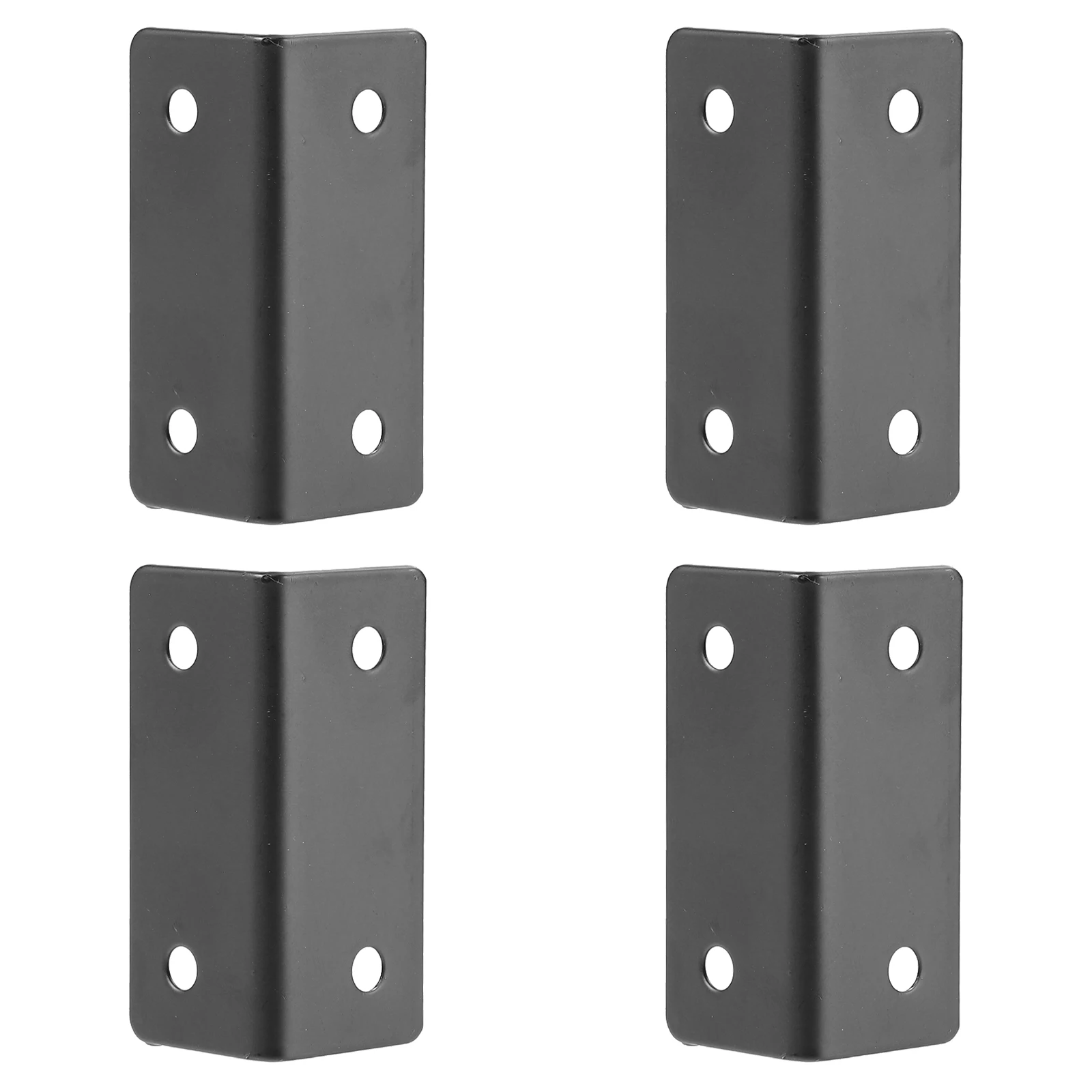 

Furniture Corner Brace Right Angle Brackets Heavy Duty Black Stainless Steel Shelf Mounting Hardware Accessories