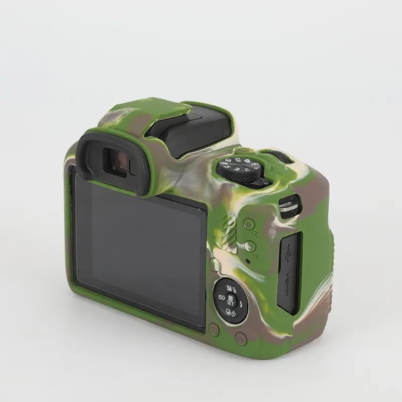 キヤノンEOS R100ミラーレスカメラ用シリコンラバースリーブアーマースキンケースボディカバープロテクター、ソフトシェル保護ビデオバッグ