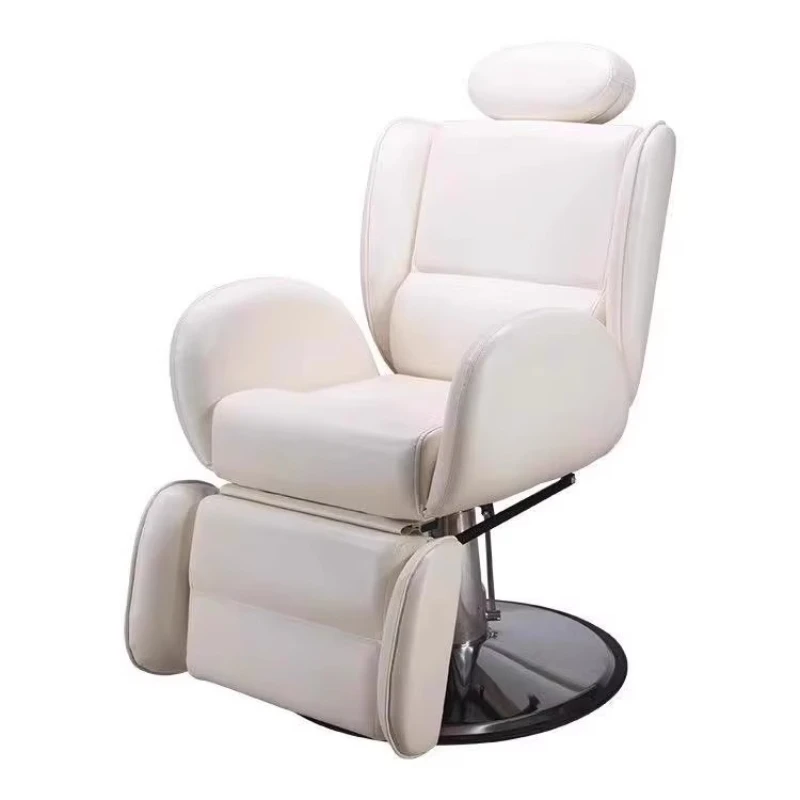 

Hair care and salon recliner barber shop can recline scalp hair treatment and cut hair seat