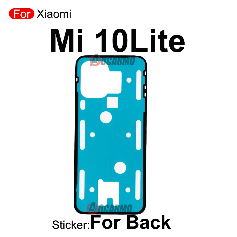 Cubierta trasera adhesiva para Xiaomi Mi 8 9 10 11 Lite 12 Pro Ultra Mi9T 11TPro 9Pro CC9 Pro, pegatina de batería trasera, reemplazo de pegamento